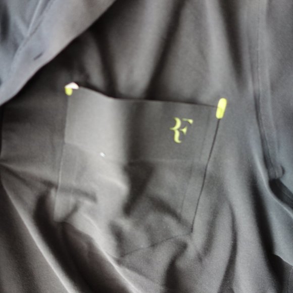 Nike RF (Roger Federder) Dri-Fit Grey Tennis Polo Size S - Picture 4 of 5
